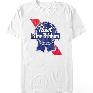 Pabst Blue Ribbon White T-Shirt